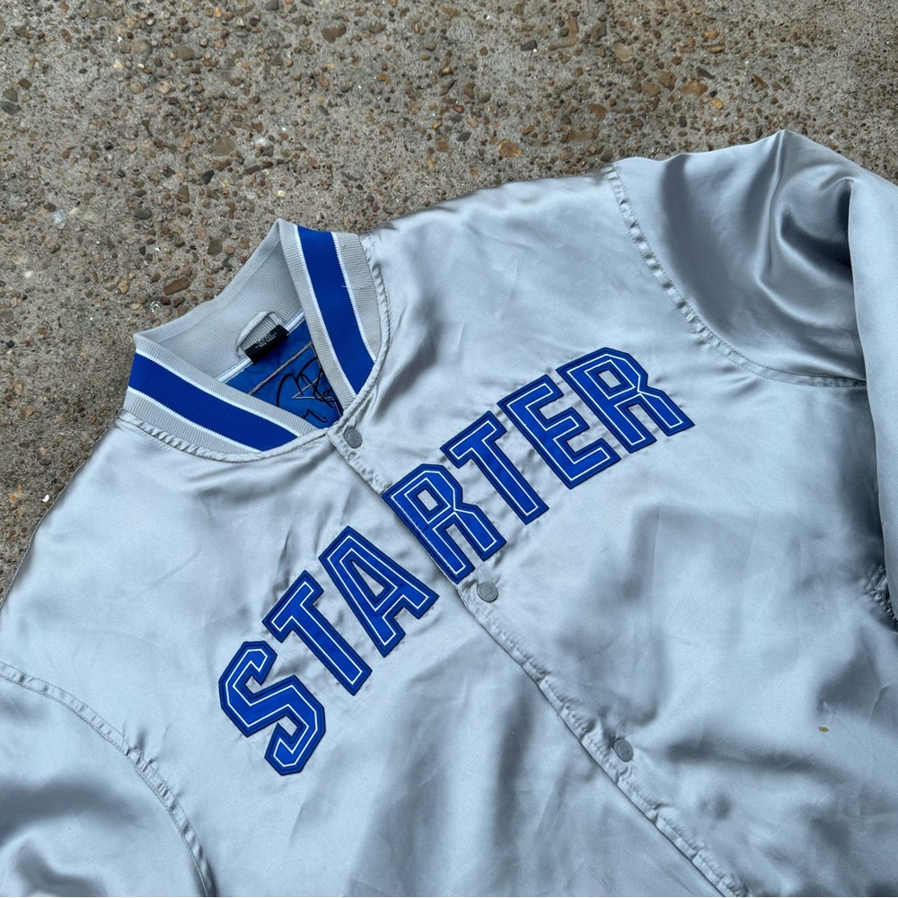 Vintage Tony Romo Cowboys Shiny Satin Starter Jacket #9 | Size XL